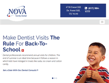 Tablet Screenshot of novadentaltexas.com